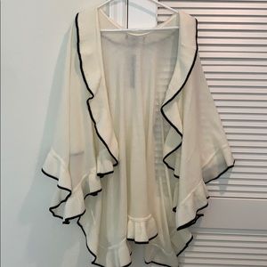 Adrienne Vittadini poncho style sweater OS